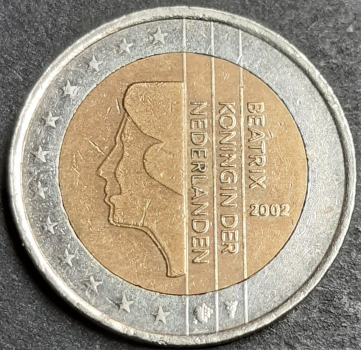 2-Euro-Niederlande-2002 (meinWert ca. 3€)