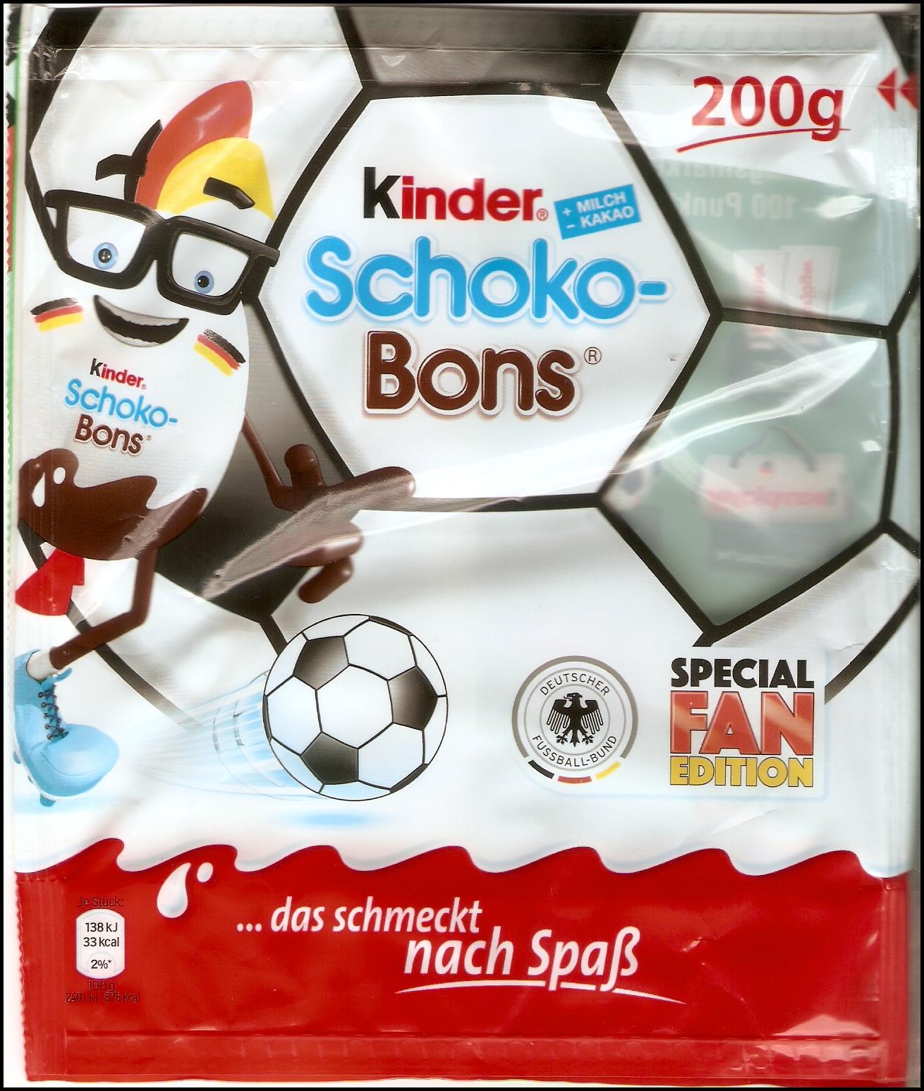 Sammelmessie Kinder Schoko Bons 200g 2016 Love Brands